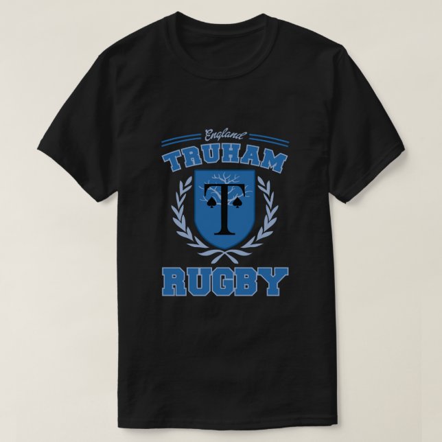 T-shirt rugby de truham (arrêt du coeur) (Design devant)