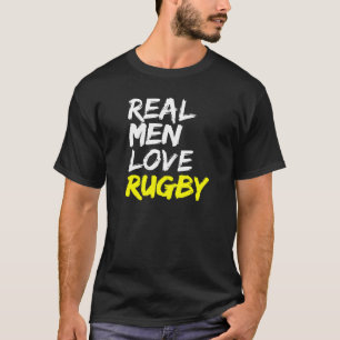 T-shirt Rugby Dit Mens Rugby Club Les vrais hommes aiment