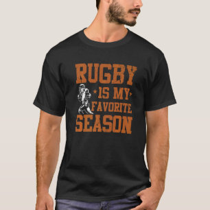 T-shirt Rugby est ma saison préférée de Rugby Fan Player C