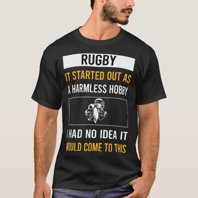 T-shirt Rugby Hobby sans danger (Devant)