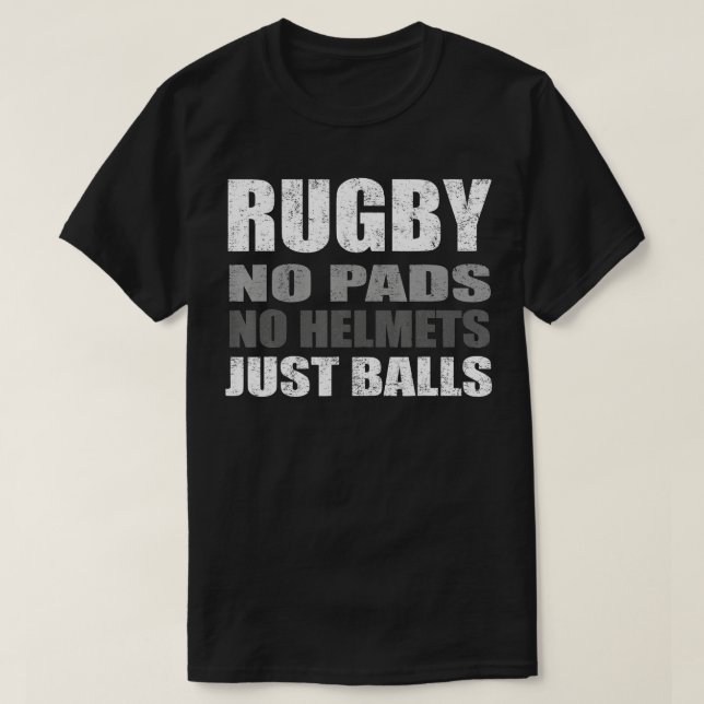 T-shirt Rugby Just Balls Drôle pour les joueurs et les fan (Design devant)