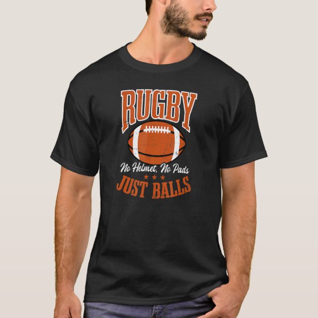 T-shirt Rugby Juste Ballons Rugby (Devant)