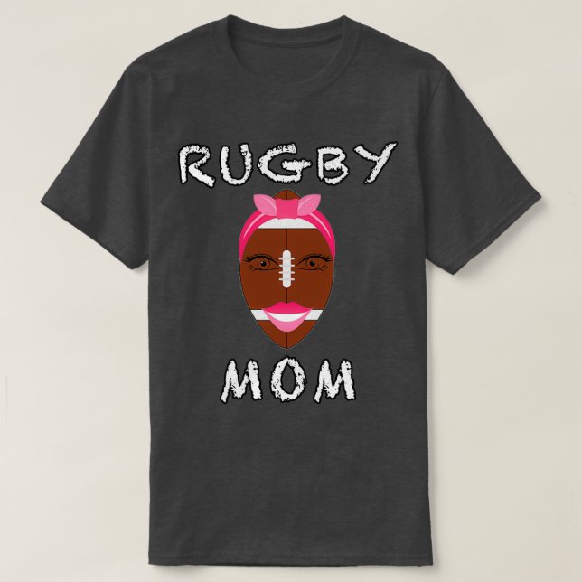 T-shirt Rugby maman design drôle pour les amoureux Rugby e (Design devant)