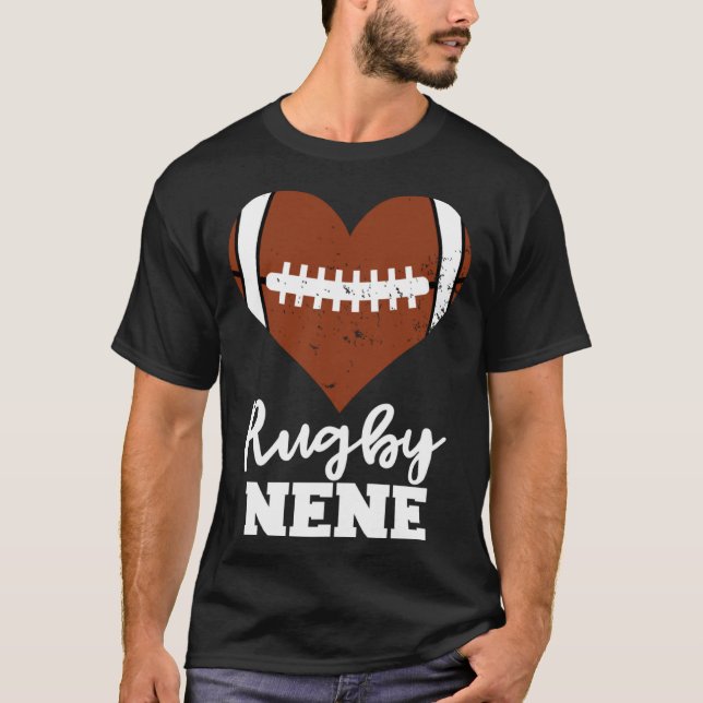 T-shirt Rugby Nene Heart  Rugby Player Nene (Devant)
