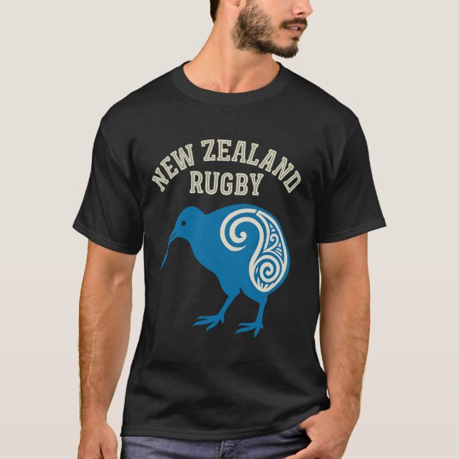 T-shirt Rugby néo-zélandais Kiwi (Devant)