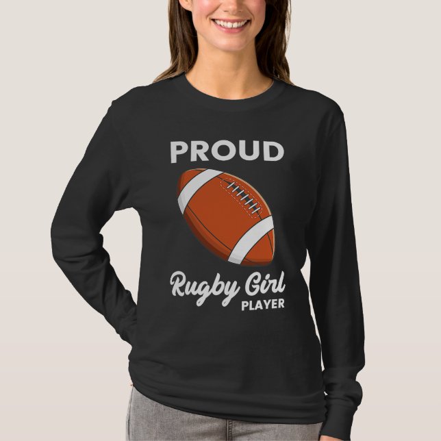 T-shirt Rugby Player Typography  Coach Sports  Graphic (Devant)