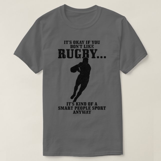 T-shirt Rugby Smart People Sport Drôle Joueur de rugby (Design devant)