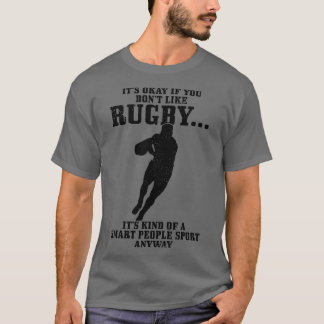 T-shirt Rugby Smart People Sport Drôle Joueur de rugby