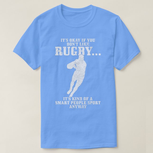 T-shirt Rugby Smart People Sport Drôle Joueur de rugby 1 (Design devant)