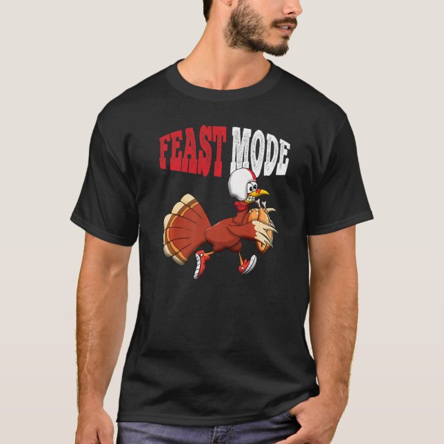 T-shirt Rugby Turkey Feast Football Fan Sports Thanksgivin (Devant)