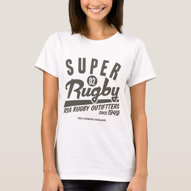 T-shirt Ruggershirts Retro Rugby (Devant)