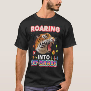 T-shirt Rugissant en 1re année Tigre Premier Enfant Enseig