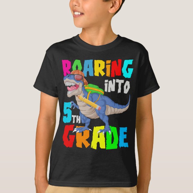 T-shirt rugissant en 5e (Devant)