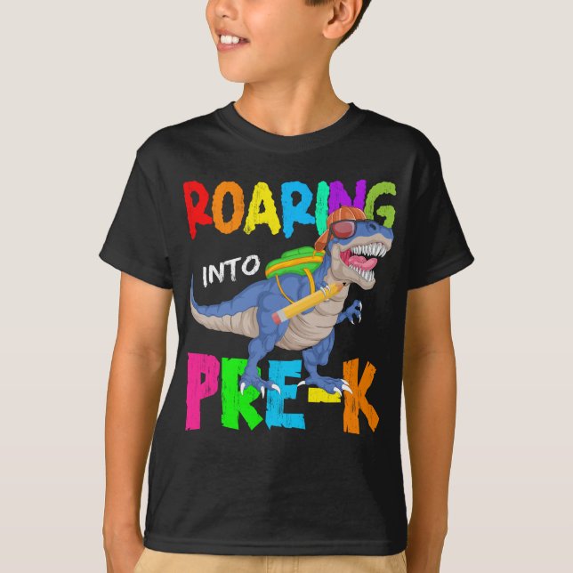 T-shirt rugissement vers le pré k (Devant)