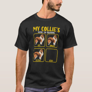T-shirt rugueux guide de formation pour collie mams papa