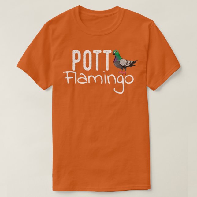 T-shirt Ruhrpott Flamingo Ruhrgebiet Gift pigeon Funny (Design devant)