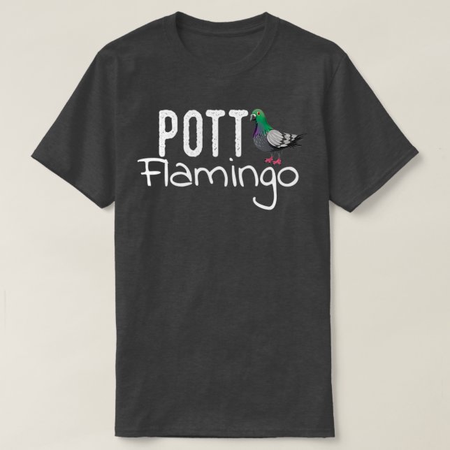 T-shirt Ruhrpott Flamingo Ruhrgebiet Gift pigeon Funny 1 (Design devant)