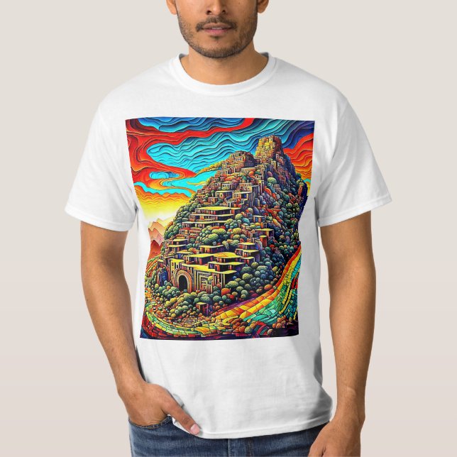 T-shirt Ruines de montagne 2 (Devant)