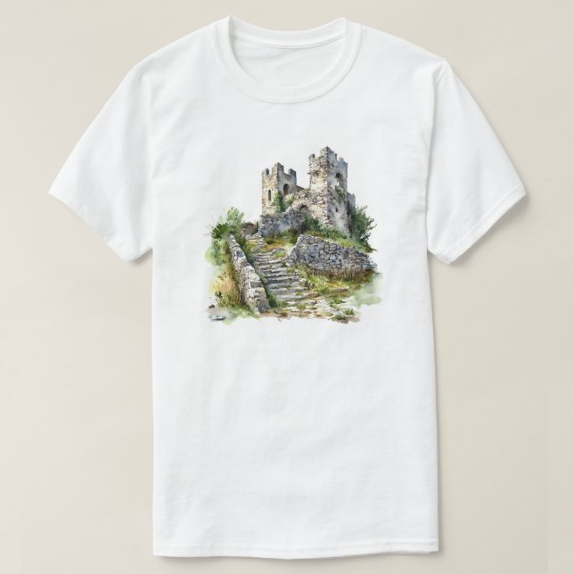 T-shirt Ruines du château (Design devant)