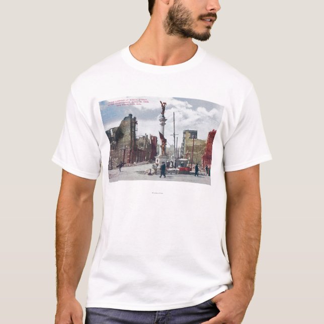 T-shirt Ruines le long de la rue Mason, Statut des Carrés  (Devant)