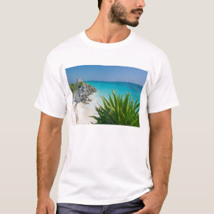 T-shirt Ruines maya à la plage dans Tulum