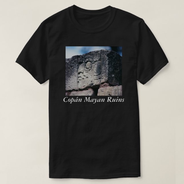 T-shirt Ruines mayas antiques Copan Honduras Photo Conçu (Design devant)