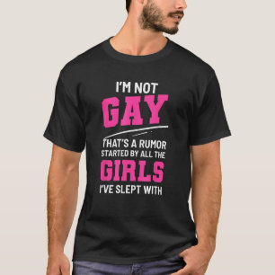 T-shirt Rumeur gay Filles amusantes Gay ou Hetero