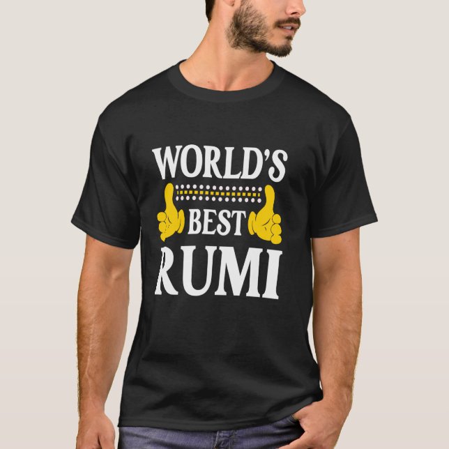 T-shirt Rumi Nom personnel Funny Prénom World's Best R (Devant)