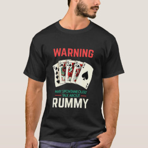 T-shirt Rummy Card Jeu Dit Pour La Nuit De Jeu Avec Rhum