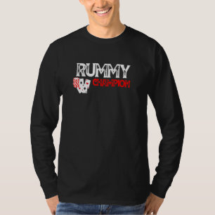 T-shirt Rummy Champion Casino Jeux Carte Graphisme