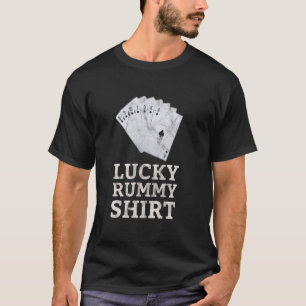 T-shirt Rummy Joueurs chanceux de Rummy drôle jeu de carte