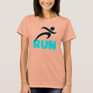 T-shirt RUN Aqua
