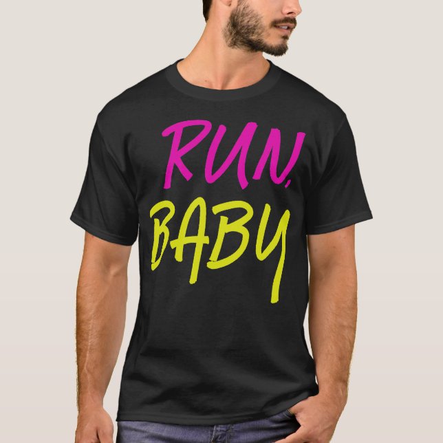 T-shirt Run Baby half marathon (Devant)