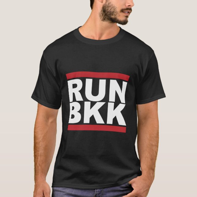 T-shirt Run Bkk Bangkok Thaïlande (Devant)