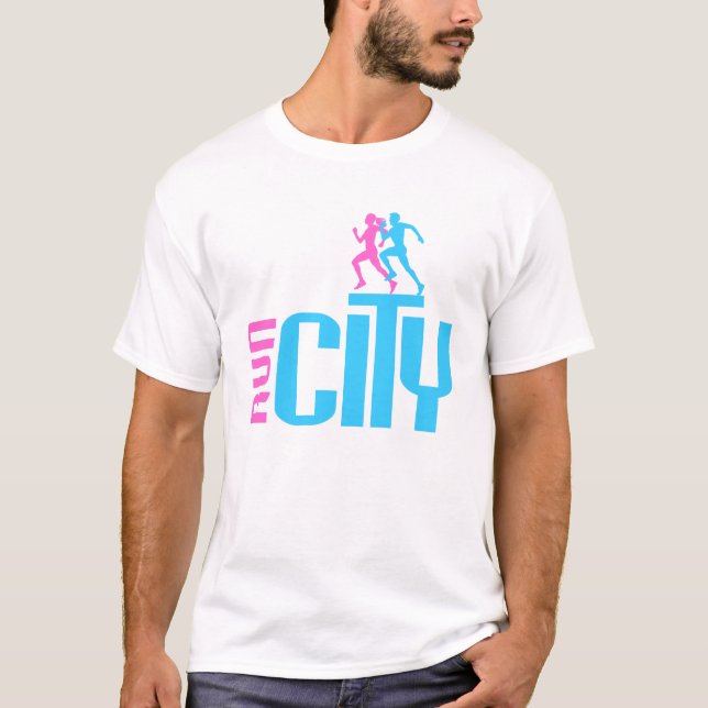 T-shirt run city (Devant)