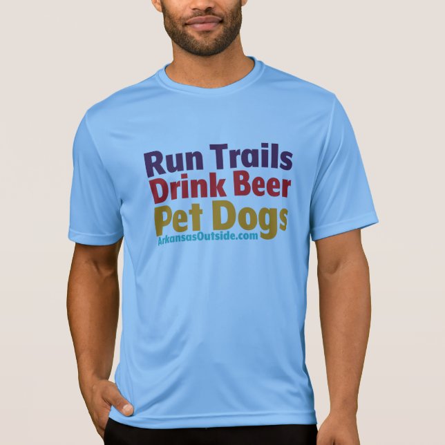T-shirt Run-Drink-Pet Tech (Devant)