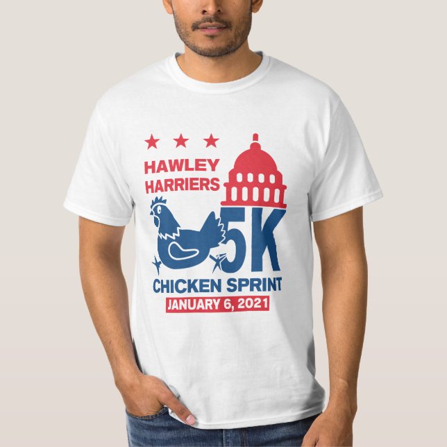 T-shirt Run Hawley Run Capitol Chicken Sprint January 6 5K (Devant)