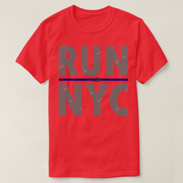 T-shirt RUN NYC New York City Runners Marathon (Design devant)