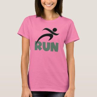 T-shirt RUN vert