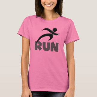 T-shirt RUN vert