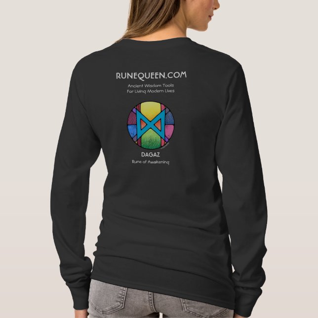 T-shirt RuneQueen Dagaz - Éveil - manches longues  (Dos)