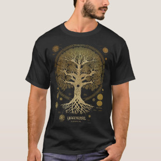 T-shirt Runes vikings Yggdrasil Arbre de Vie Celtique Nord