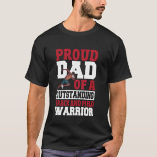 T-shirt Runner Athletics Track Team Fier Papa Track et Fi
