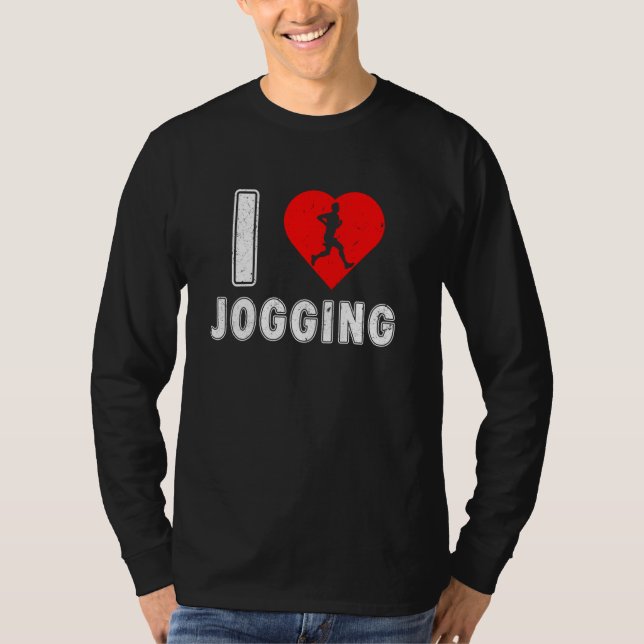 T-shirt Runner I LOVE JOGGING Runny Jogger (Devant)