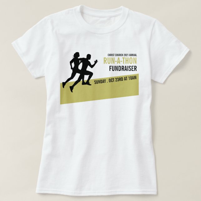 T-shirt Runner Silhouette, Carity Run-Walk-a-Thon Event (Design devant)