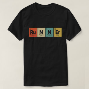 T-shirt Runner Table Périodique Marathon Runners Science