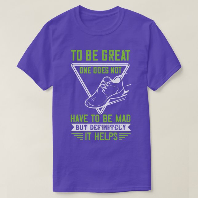 T-shirt Running Be fou pour être génial (Design devant)