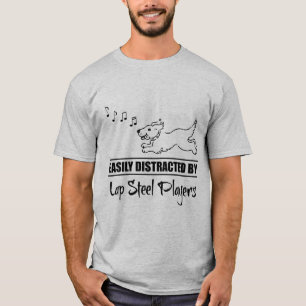 T-shirt Running Chien distrait par Lap Steel Guitar Player