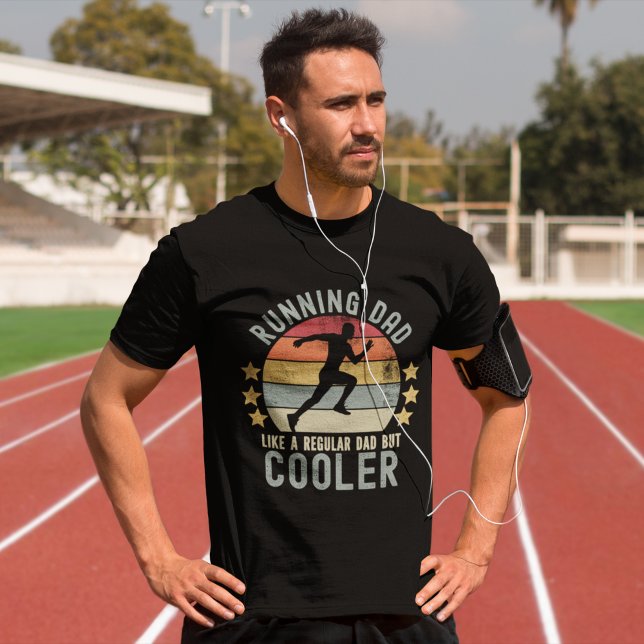 T-shirt Running Dad Like a Regular Dad But Cooler (Créateur téléchargé)