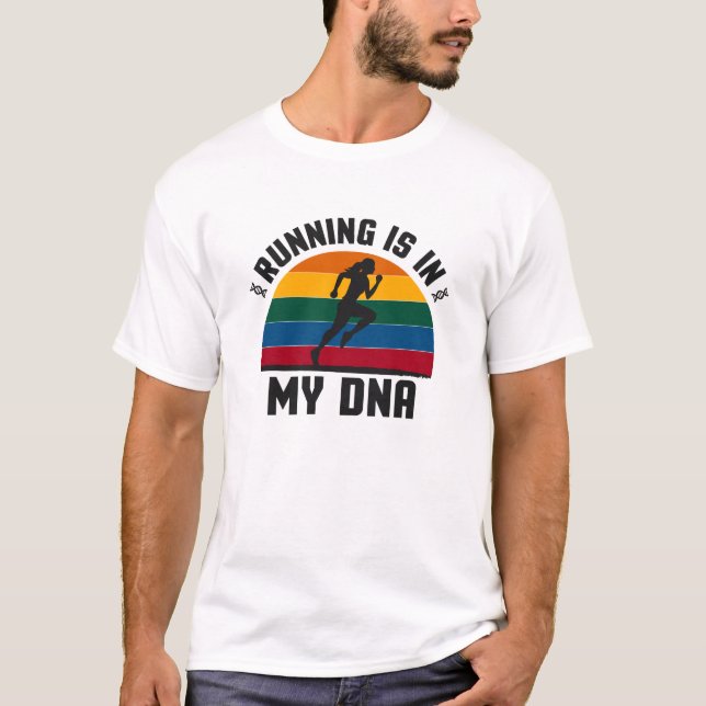T-shirt Running Est Dans Mon ADN (Devant)